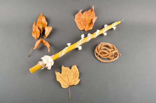 Vela decorativa hecha a mano de cera objeto de decoración detalles de casa - MADEheart.com