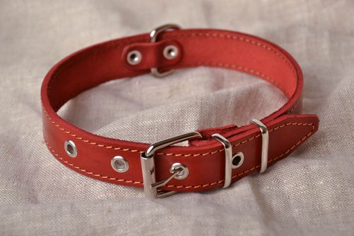 Genuine leather collar - MADEheart.com