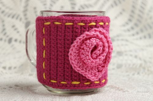 Cobertor tejido a crochet hecho a mano accesorio de cocina regalo original - MADEheart.com