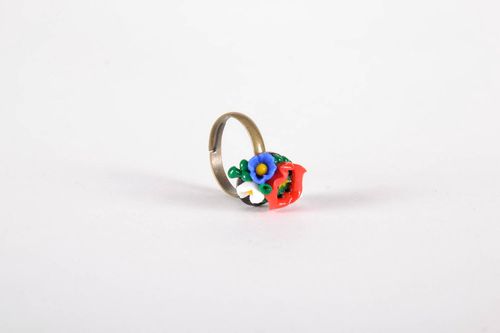 Ring with Polymer Clay  - MADEheart.com