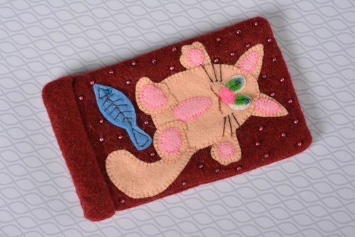 Unusual handmade textile phone case design cell phone case small gifts - MADEheart.com