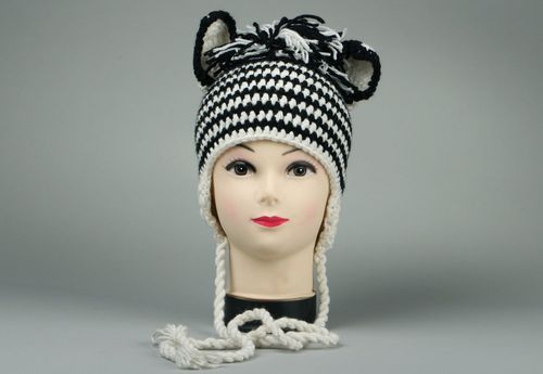 Gorro tricotado Zebra - MADEheart.com